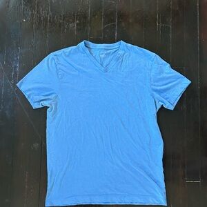 J. Crew Men's Sky Blue V-Neck Tee